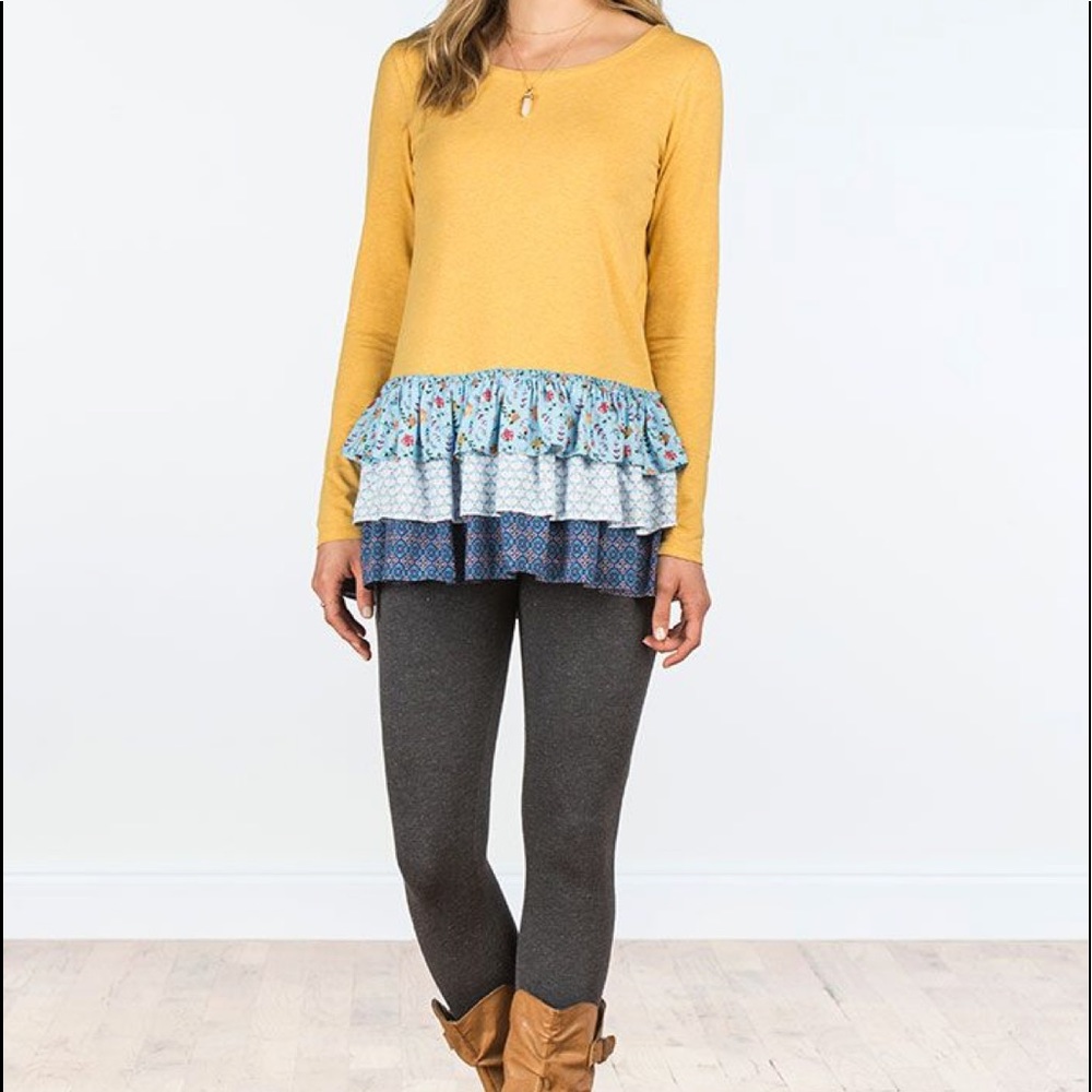 Matilda Jane Weekend Vibes long sleeve top. XLarge